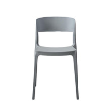 Set de 4 Sillas Mónaco, Color Gris Oscuro, con Espaldar y Diseño Moderno