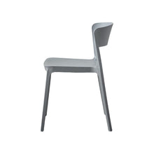 Silla Mónaco, Color Gris Oscuro, con Espaldar y Diseño Moderno