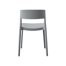 Set de 4 Sillas Mónaco, Color Gris Oscuro, con Espaldar y Diseño Moderno