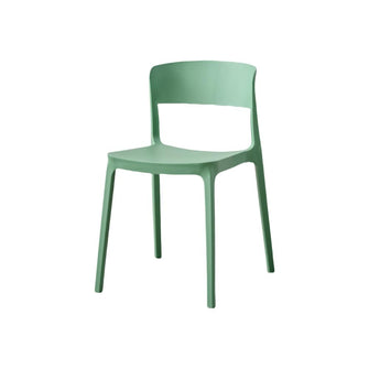 Silla Monaco, Color Verde Oliva, Con espaldar y diseño Moderno X2