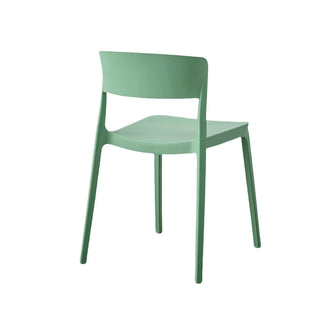 Silla Monaco, Color Verde Oliva, Con espaldar y diseño Moderno X2