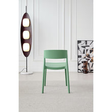 Silla Monaco, Color Verde Oliva, Con Espaldar y Diseño Moderno X4