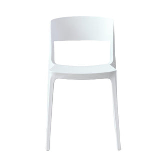 Silla Monaco, Color Blanco, Con espaldar y diseño Moderno X2