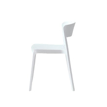 Silla Monaco, Color Blanco, Con espaldar y diseño Moderno X2