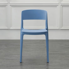Silla Mónaco, Color Azul Oceano, con Espaldar y Diseño Moderno