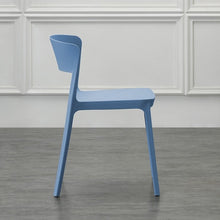 Set de 2 Sillas Mónaco, Color Azul Oceano, con Espaldar y Diseño Moderno
