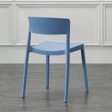 Silla Mónaco, Color Azul Oceano, con Espaldar y Diseño Moderno