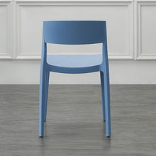 Set de 2 Sillas Mónaco, Color Azul Oceano, con Espaldar y Diseño Moderno