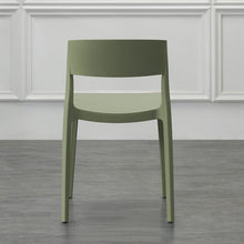 Silla Mónaco, Color Verde, con Espaldar y Diseño Moderno