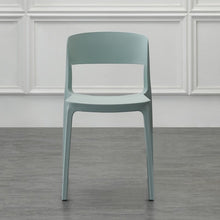Silla Mónaco, Color Azul Claro, con Espaldar y Diseño Moderno