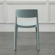 Set de 4 Sillas Mónaco, Color Azul Claro, con Espaldar y Diseño Moderno