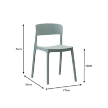 Silla Mónaco, Color Azul Claro, con Espaldar y Diseño Moderno
