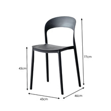 Silla Patrick, Color Negro, Con espaldar y diseño Moderno X2