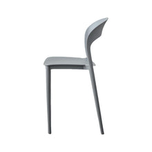 Silla Patrick, Color Gris Oscuro, con Espaldar y Diseño Moderno