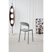 Silla Patrick, Color Gris Oscuro, Con espaldar y diseño Moderno X4