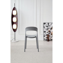 Silla Patrick, Color Gris Oscuro, Con espaldar y diseño Moderno X2