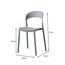 Silla Patrick, Color Gris Oscuro, con Espaldar y Diseño Moderno