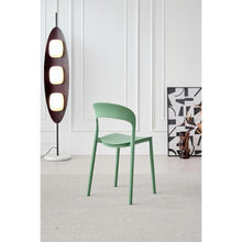 Silla Patrick, Color Verde Oliva, Con espaldar y diseño Moderno X4