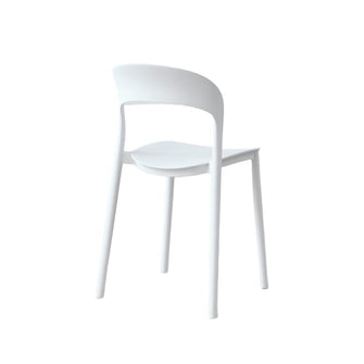 Silla Patrick, Color Blanco, Con espaldar y diseño Moderno