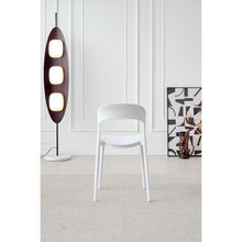 Silla Patrick, Color Blanco, Con espaldar y diseño Moderno X2