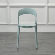 Silla Patrick, Color Azul Claro, con Espaldar y Diseño Moderno