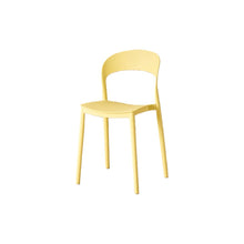 Set de 4 Sillas Patrick, Color Amarillo, con Espaldar y Diseño Moderno
