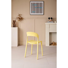 Set de 2 Sillas Patrick, Color Amarillo, con Espaldar y Diseño Moderno