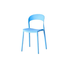Set de 2 Sillas Patrick, Color Azul, con Espaldar y Diseño Moderno