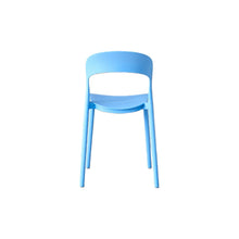 Set de 4 Sillas Patrick, Color Azul, con Espaldar y Diseño Moderno