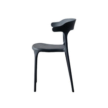 Silla Elena, Color Negro, Con espaldar y diseño Moderno X4
