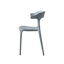 Silla Elena, Color Gris Oscuro, Con espaldar y diseño Moderno X2