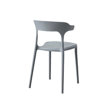 Silla Elena, Color Gris Oscuro, Con espaldar y diseño Moderno