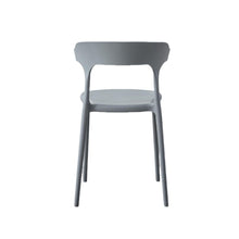 Silla Elena, Color Gris Oscuro, con Espaldar y Diseño Moderno