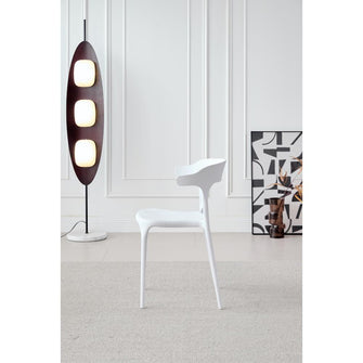 Silla Elena, Color Blanco, Con espaldar y diseño Moderno X2