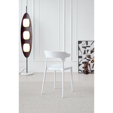 Set de 2 Sillas Elena, Color Blanco, con Espaldar y Diseño Moderno