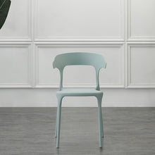 Silla Elena, Color Azul Claro, con Espaldar y Diseño Moderno