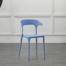 Set de 4 Sillas Elena, Color Azul Oceano, con Espaldar y Diseño Moderno