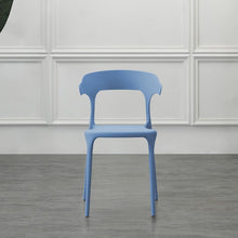 Set de 2 Sillas Elena, Color Azul Oceano, con Espaldar y Diseño Moderno