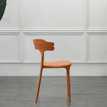 Silla Elena, Color Terracota, con Espaldar y Diseño Moderno