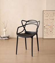 Silla Palermo, Color Negro, Con espaldar y diseño Moderno X4