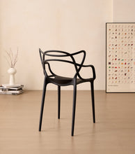 Silla Palermo, Color Negro, Con espaldar y diseño Moderno X4