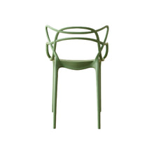 Set de 4 Sillas Palermo, Color Verde, con Espaldar y Diseño Moderno