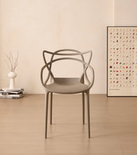 Silla Palermo, Color Taupe, Con espaldar y diseño Moderno X2