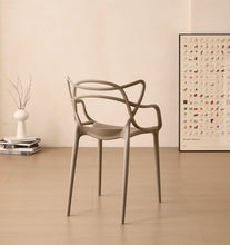 Silla Palermo, Color Taupe, Con espaldar y diseño Moderno