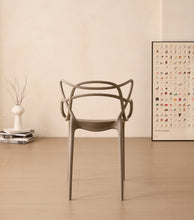 Silla Palermo, Color Taupe, Con espaldar y diseño Moderno X4