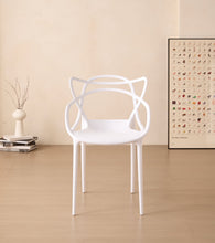 Set de 4 Sillas Palermo, Color Blanco, con Espaldar y Diseño Moderno