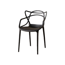 Set de 2 Sillas Palermo, Color Negro, con Espaldar y Diseño Moderno
