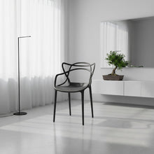 Silla Palermo, Color Negro, Con espaldar y diseño Moderno