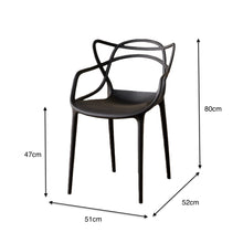 Silla Palermo, Color Negro, Con espaldar y diseño Moderno X2