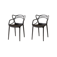 Silla Palermo, Color Negro, Con espaldar y diseño Moderno X2